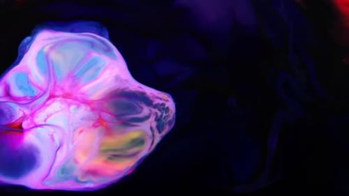 Abstract Swirling Colors on Dark Background