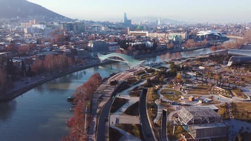 Glass Bridge In The City