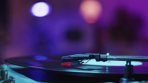Vinyl Record Closeup