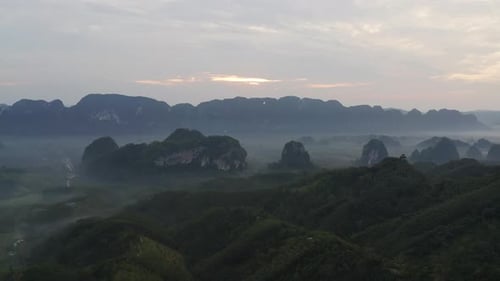 Sunrise And Mountain
