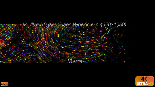 Vibrant Abstract Mosaic Particles Swirling Background