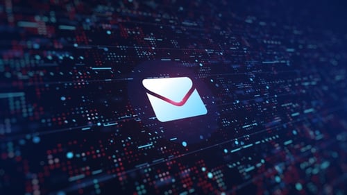 Envelope Icon Digital Background