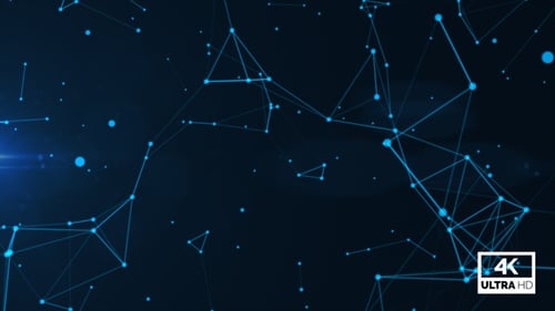 Plexus Background With Connected Lines Blue