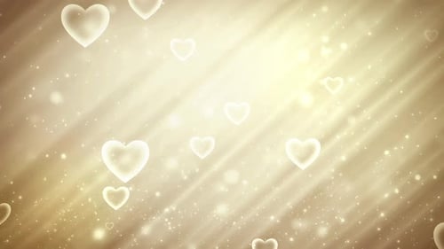 Gold Bokeh Lights Particles Background