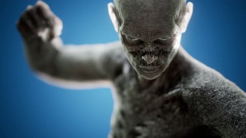 Horrifying 3D Animated Zombie Creature for Halloween Projects