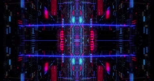 Seamless loop of abstract futuristic technological background