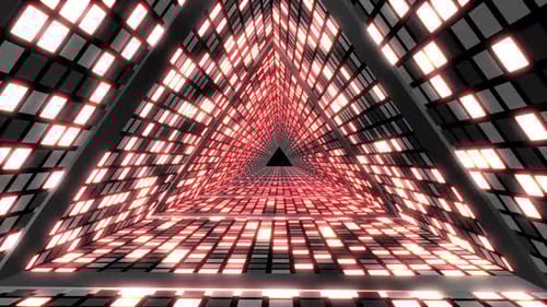 Flashing Triangles Led Loop 4k