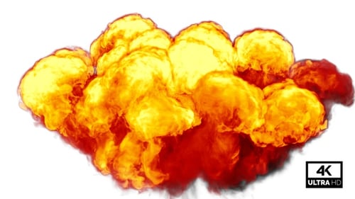 Riesige Feuerexplosion