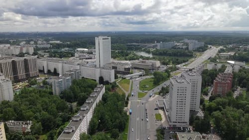 Aerial View Of Zelenograd Prefecture
