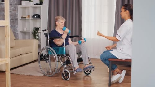 Old Lady in Wheelchair