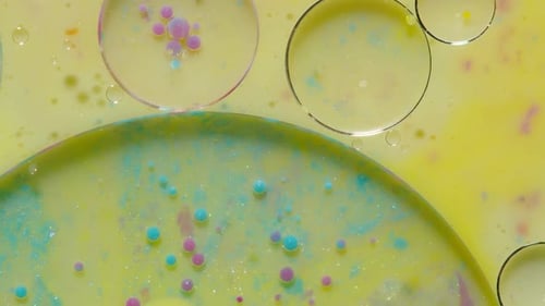 Abstract Oil and Liquid Macro Studio Shot