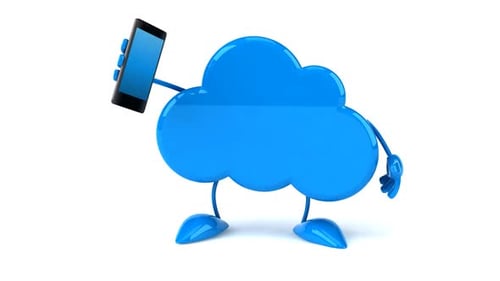 Lustiger Cloud-Charakter
