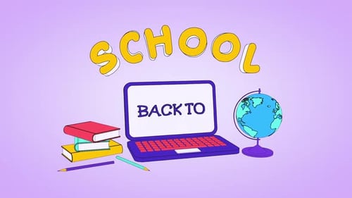 Back to School cartoon animation