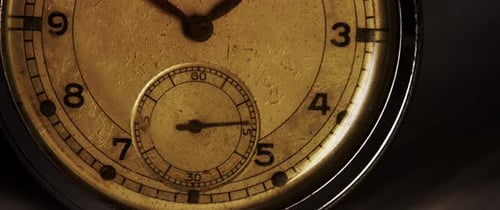 Vintage Pocket Watch, Time Ticking