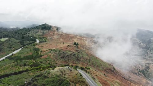 Panoramic Vista From the Summit with Dense in the Background