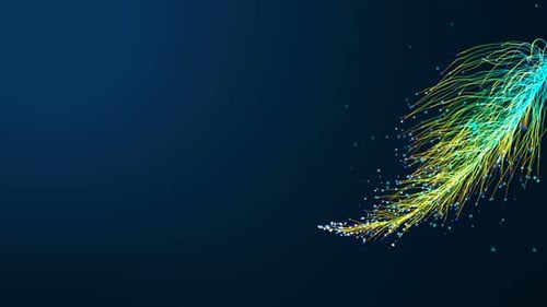 Abstract fiber optics background.