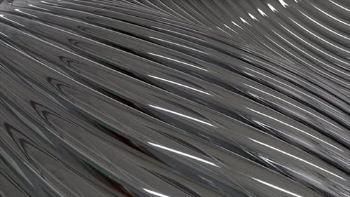 Abstract Wavy Metallic Surface Motion Loop Background