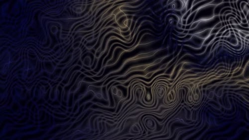 Abstract Wavy Lines Moving Seamlessly with Glowing Neon Effect