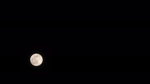 Mond am Nachthimmel bewegen