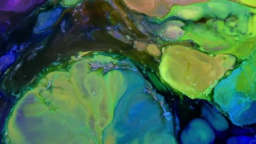 Psychedelic Galactic Paint Texture Background