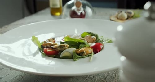 Seafood Salad and Vegetables