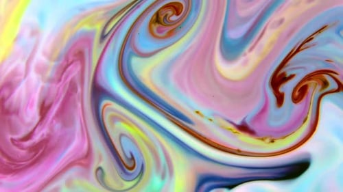 Abstract Swirl of Vibrant Colors in Mesmerizing Motion