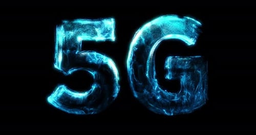 Conceito de negócio sem fio móvel de Internet de rede 5G abstrato