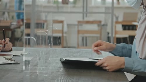 Formal Meeting with Signings at Table