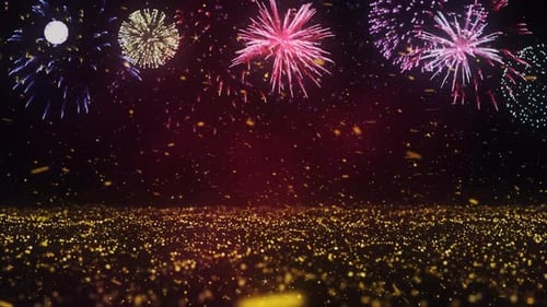 Feuerwerks-Hintergrund für Neujahr 2