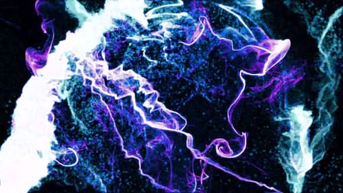 Abstract Glowing Energy Particles Dynamic Background Loop