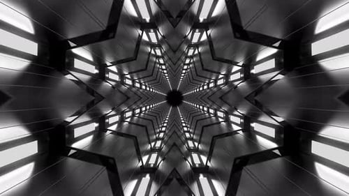 Túnel circular en forma de octágono