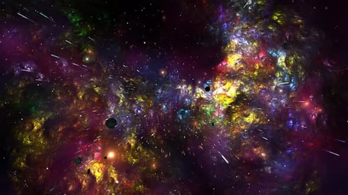 Fond de boucle d'étoiles Galaxy Colorful Space Tour