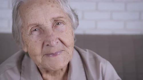 Serene Portrait of a Smiling Senior Woman