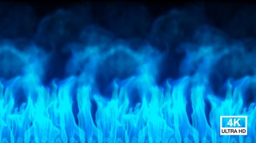 Mystische farbige magische Rauchwand 4K