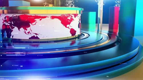 Broadcast News Background Loop