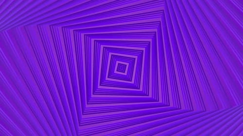 Hypnotic Purple Geometric Tunnel Loop