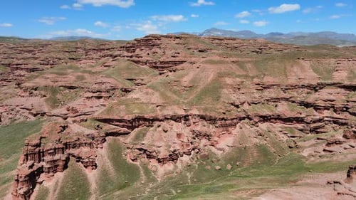 cheminées de fées vue aérienne