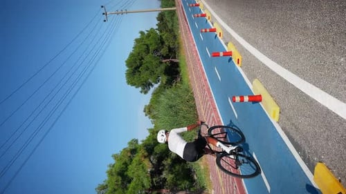 Cycling Man Vertical