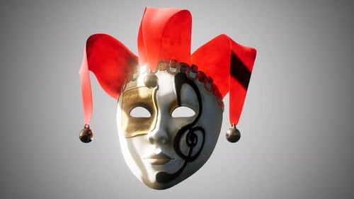 Masques de carnaval vénitien avec or