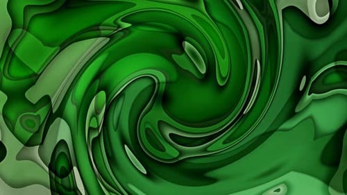 Fondo líquido Clean Twirl de color verde animado