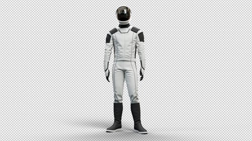 Un astronaute regarde autour de sa nouvelle combinaison spatiale