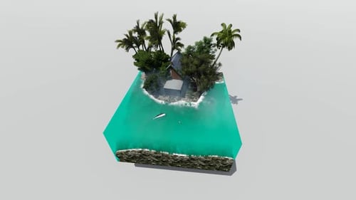 Isometric seafront