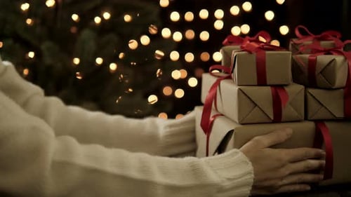 Put Christmas Gift Boxes