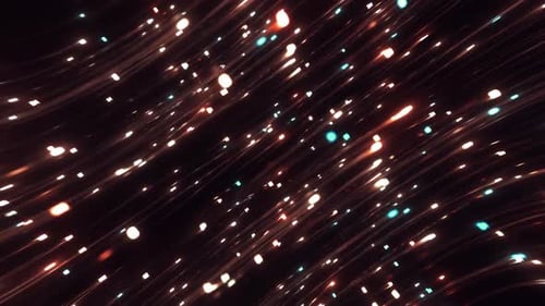 Abstract Techy Light Streak Loop