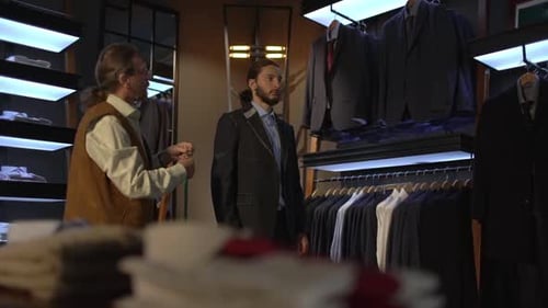 Tailor Making Last Preparations During Fitting