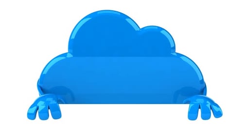 Lustiger Cloud-Charakter