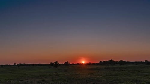 Time Lapse of Beautiful Sunset