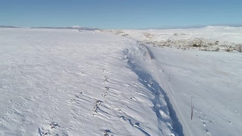Train Journey in Winter