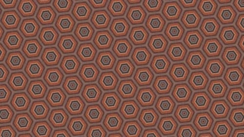 Geometric Hexagon Pattern Animation Loop Background