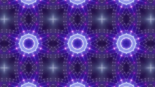 Blinking Neon Light Beam Kaleidoscope Loop 4K 14